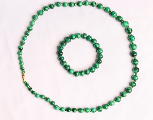 Malachite plated base metal set